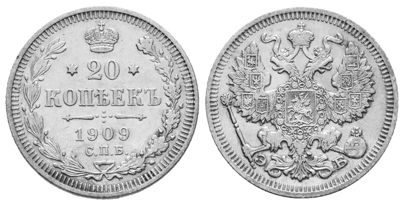 20 Kopeks AR
Russia, 1909
3,41 g