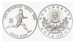 1 Oz
South Korea, Olympic Games 1988
31,10 g