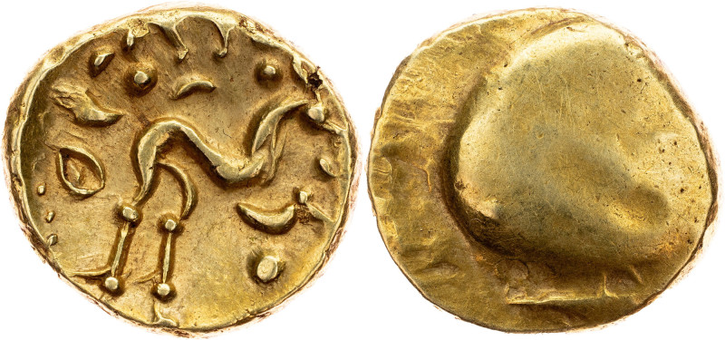 Ambiani, Stater 60-50 BC Ambiani, Stater 60-50 BC, 6,303 g, Au, beautiful qualit...