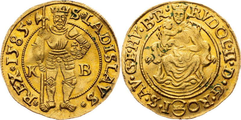 Rudolph II., 1 Dukat 1585, KB, Kremnitz Rudolph II., 1 Dukat 1585, KB, Kremnitz,...