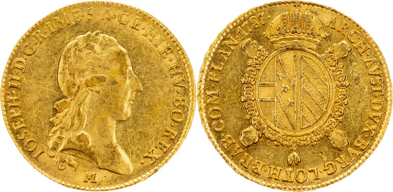 Joseph II., Sovrano 1787, M, Milan Joseph II., Sovrano 1787, M, Milan, 11,089 g,...