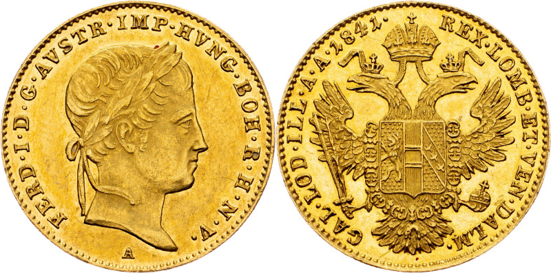 Ferdinand V., 1 Dukat 1841, A, Vienna Ferdinand V., 1 Dukat 1841, A, Vienna, 3,4...