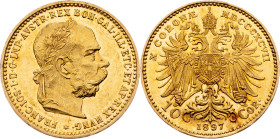 Franz Joseph I., 10 Krone 1897, Vienna