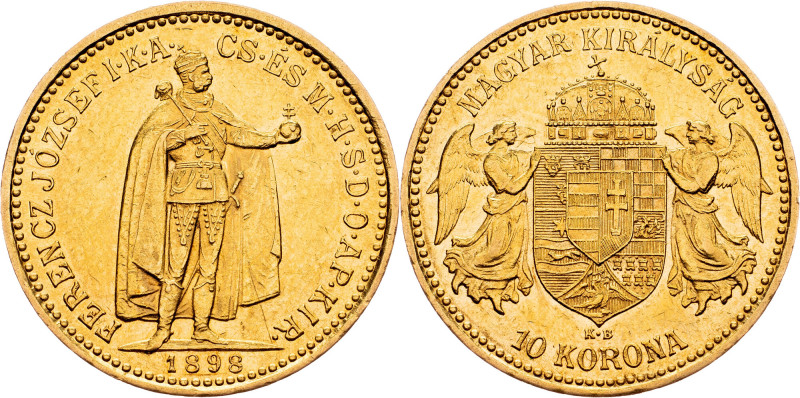 Franz Joseph I., 10 Korona 1898, KB, Kremnitz Franz Joseph I., 10 Korona 1898, K...