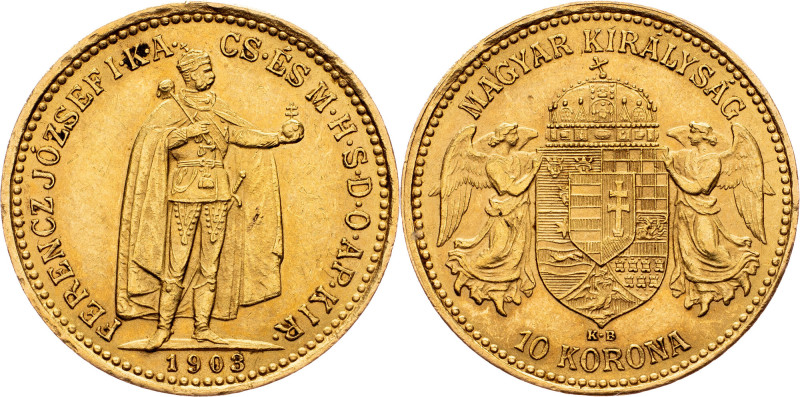 Franz Joseph I., 10 Korona 1903, KB, Kremnitz Franz Joseph I., 10 Korona 1903, K...