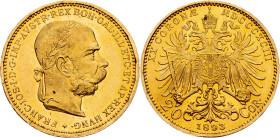 Franz Joseph I., 20 Krone 1893, Vienna