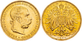 Franz Joseph I., 20 Krone 1896, Vienna