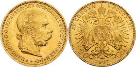 Franz Joseph I., 20 Krone 1897, Vienna