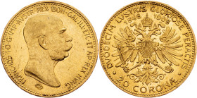 Franz Joseph I., 20 Krone 1908, Vienna