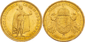 Franz Joseph I., 20 Korona 1893, KB, Kremnitz