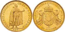 Franz Joseph I., 20 Korona 1897, KB, Kremnitz