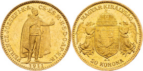 Franz Joseph I., 20 Korona 1911, KB, Kremnitz