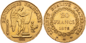 Third Republic, 20 Francs 1878, A, Paris