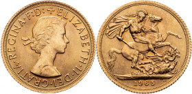 Elizabeth II., 1 Sovereign 1965