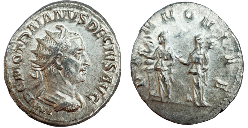 Traianus Decius, Antoninian 249-251 Traianus Decius, Antoninian 249-251, 4,46 g,...