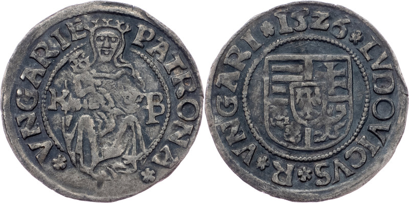 Louis II., Denar 1526, KB Louis II., Denar 1526, KB, toned; VF+

Grade: VF+ 
...