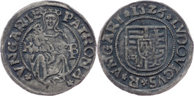 Louis II., Denar 1526, KB