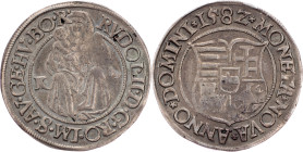 Rudolph II., Wide Groschen 158Z, KB, Kremnitz