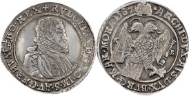 Rudolph II., 1/2 Thaler 1587, KB, Kremnitz