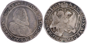 Rudolph II., 1/2 Thaler 1602, KB, Kremnitz