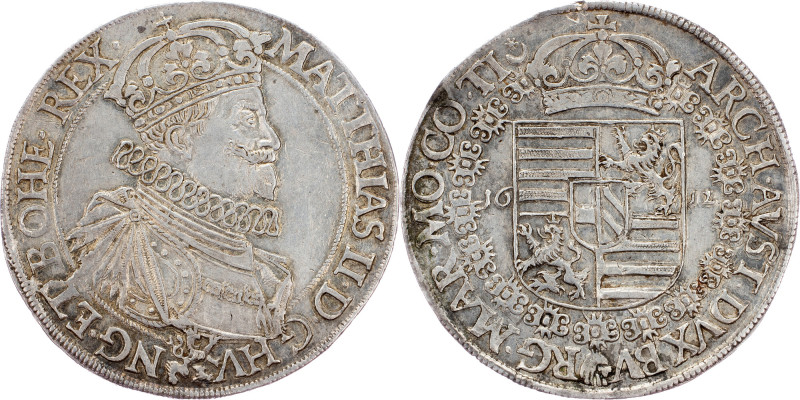 Matthias II., 1 Thaler 1612, Prague Matthias II., 1 Thaler 1612, Prague, 28,802 ...