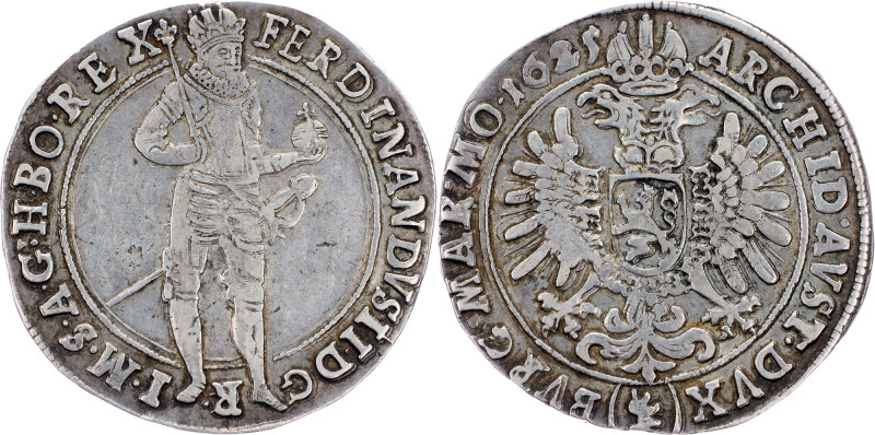 Ferdinand II., 1 Thaler 1625, Joachimsthal Ferdinand II., 1 Thaler 1625, Joachim...