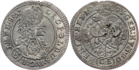 Leopold I., 3 Kreuzer 1703, GE, Prague
