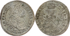 Leopold I., 3 Kreuzer 1697, CK, Kuttenberg