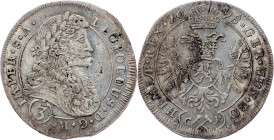 Leopold I., 3 Kreuzer 1698, CK, Kuttenberg