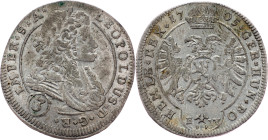 Leopold I., 3 Kreuzer 1705, BW, Kuttenberg