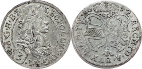 Leopold I., 3 Kreuzer 1692, Hall