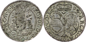 Leopold I., 3 Kreuzer 1694, Hall