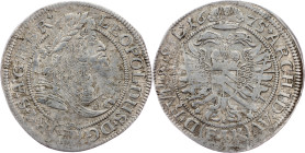 Leopold I., 6 Kreuzer 1675, FIK, Oppeln