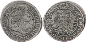 Leopold I., 6 Kreuzer 1675, FIK, Oppeln