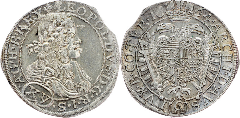Leopold I., 15 Kreuzer 1664, Vienna Leopold I., 15 Kreuzer 1664, Vienna, 6,502 g...