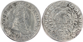 Leopold I., 15 Kreuzer 1674, Vienna