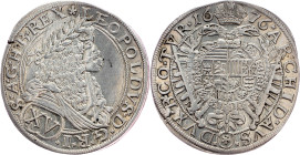Leopold I., 15 Kreuzer 1676, Vienna