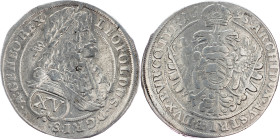 Leopold I., 15 Kreuzer 1695, Vienna