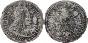 Leopold I., 15 Kreuzer 1663, Graz
