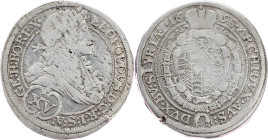 Leopold I., 15 Kreuzer 1695, I-A, Graz