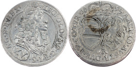 Leopold I., 15 Kreuzer 1694, Hall