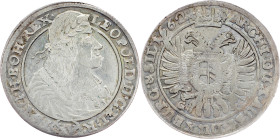 Leopold I., 15 Kreuzer 1662, GH, Breslau