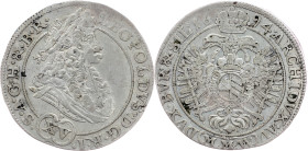 Leopold I., 15 Kreuzer 1694, MMW, Breslau