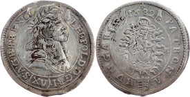 Leopold I., 15 Kreuzer 1682, KB, Kremnitz