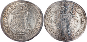Leopold I., 15 Kreuzer 1675, NB/LM, Nagybanya