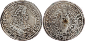 Leopold I., 15 Kreuzer 1678, NB/IS, Nagybanya