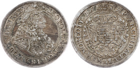 Leopold I., 1/2 Thaler 1698, KB, Kremnitz
