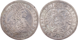 Leopold I., 1 Thaler 1704, GE, Prague