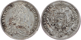 Charles VI., 15 Kreuzer 1733, Prague