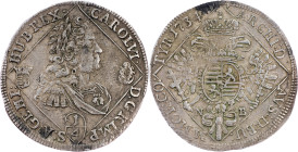 Charles VI., 1/4 Thaler 1734, NB, Nagybanya